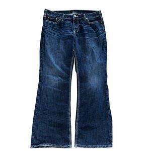 Silver Jeans Co. Suki Slim Boot Women’s Size 16 Dark Wash Bootcut Denim Jeans